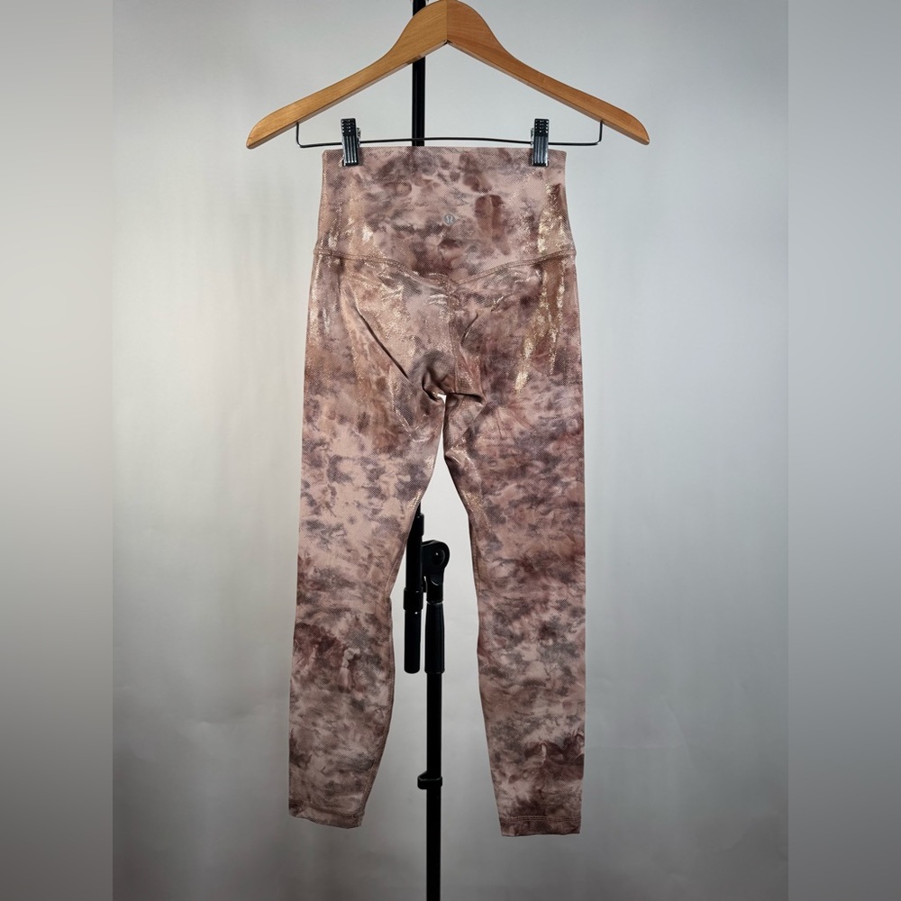 NWOT Lululemon Align High-Rise Pant 25" *Shine Diamond Dye Misty Shell C… - Picture 8 of 11